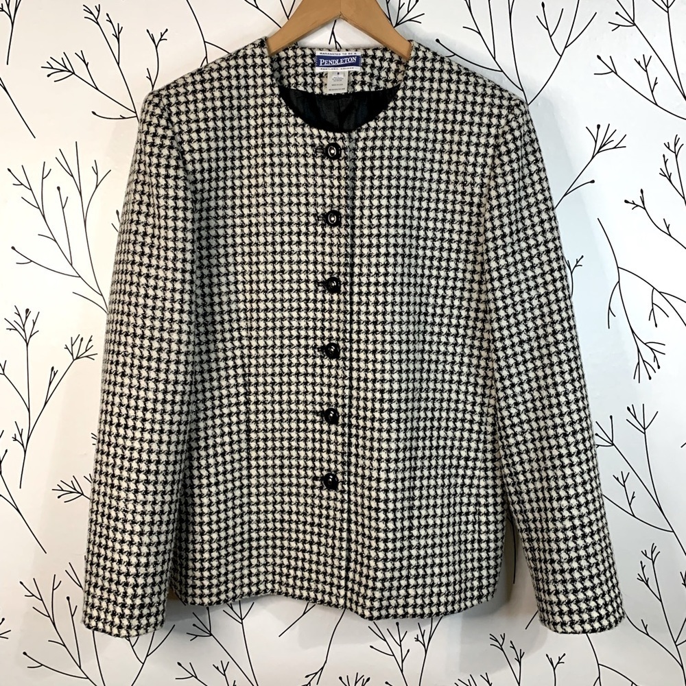 Vintage Pendleton Houndstooth Blazer